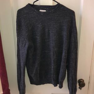 Billy Reid Grey Sweater with white Melange